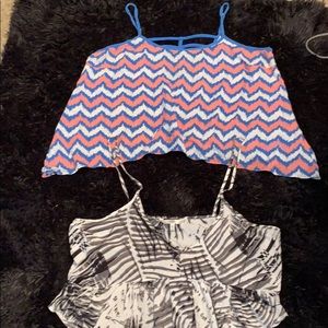 Two crop tops